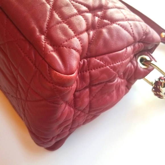 Lambskin Cannage Medium Delidior Flap Red - Picture 10 of 11